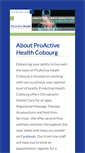 Mobile Screenshot of proactive-health-cobourg.com