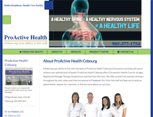 Tablet Screenshot of proactive-health-cobourg.com